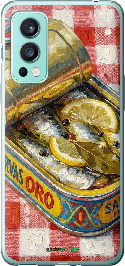 Силиконовый чехол Vintage Sardine Tin Phone для OnePlus Nord 2 - 6772u-2468 изображение 
