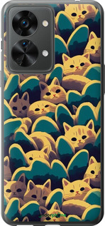Силіконовий чехол Із зображенням котиків для OnePlus Nord 2T - 6429u-2640 изображение 