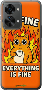 Силиконовый чехол Funny Cat для OnePlus Nord 2T - 6786u-2640 изображение 