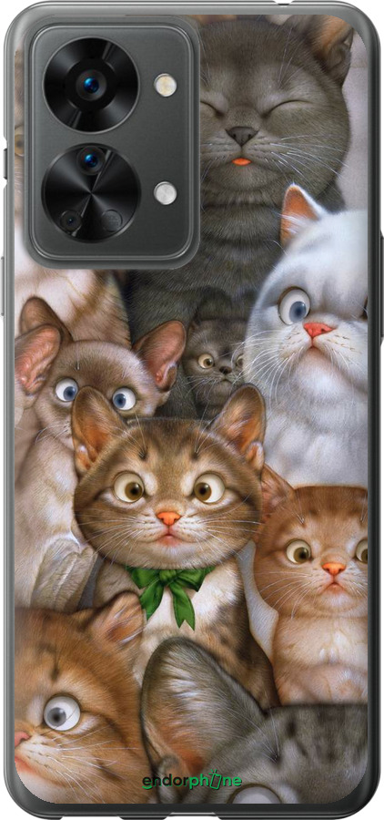 

Силіконовий чохол "Коти" для OnePlus Nord 2T