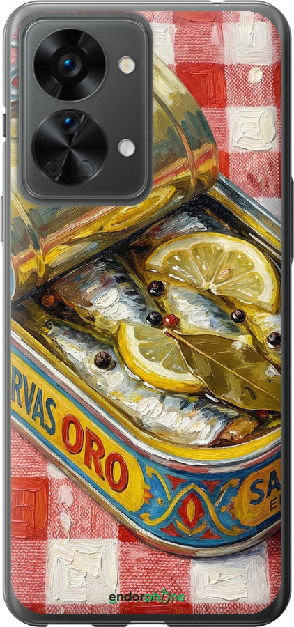 Силіконовий чехол Vintage Sardine Tin Phone для OnePlus Nord 2T - 6772u-2640 изображение 