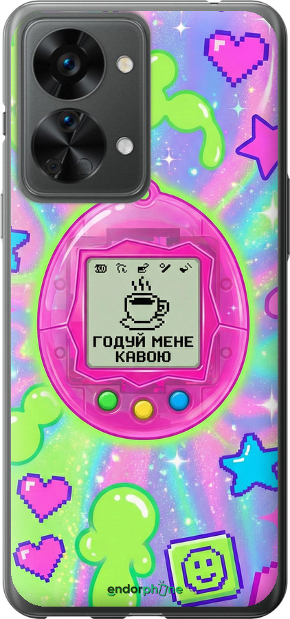 Силіконовий чехол Y2K Aesthetic Retro Pet: Годуй мене кавою для OnePlus Nord 2T - 6784u-2640 изображение 