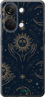 Силиконовый чехол Celestial Harmony: Sun & Moon Gold Mystic Pattern для OnePlus Nord 3 - 6778u-3416 изображение 