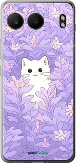 Силиконовый чехол Котик в цветах для OnePlus Nord 4 5G - 6390u-3790 изображение 