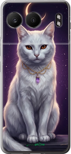 Силиконовый чехол Mystic White Cat Gothic Dark Purple Gold для OnePlus Nord 4 5G - 6805u-3790 изображение 