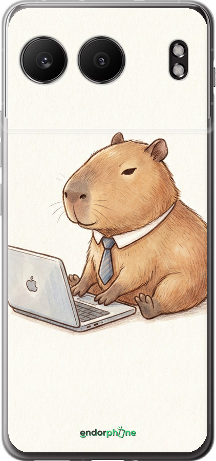 Силиконовый чехол Funny Capybara CEO Working для OnePlus Nord 4 5G - 6777u-3790 изображение 