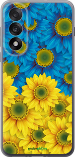 Силиконовый чехол Жёлто-голубые цветы для OnePlus Nord 5 5G - 1048u-4133 изображение 