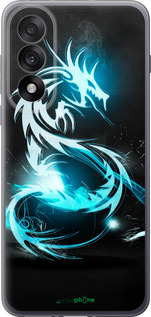 Силиконовый чехол Бело-голубой огненный дракон для OnePlus Nord 5 5G - 113u-4133 изображение 