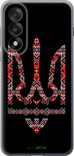 Силиконовый чехол Герб - вышиванка на черном фоне для OnePlus Nord 5 5G - 1196u-4133 изображение 