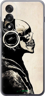 Силиконовый чехол Скелет-меломан v2 для OnePlus Nord 5 5G - 1200u-4133 изображение 