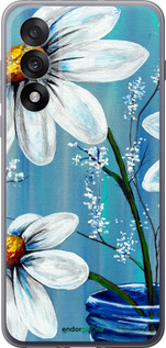 Силіконовий чехол Красиві арт-ромашки для OnePlus Nord 5 5G - 4031u-4133 изображение 