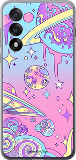 Силиконовый чехол Розовая галактика для OnePlus Nord 5 5G - 4146u-4133 изображение 