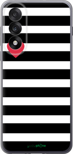 Силиконовый чехол Черно-белые полосы для OnePlus Nord 5 5G - 4461u-4133 изображение 
