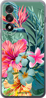 Силиконовый чехол Тропические цветы v1 для OnePlus Nord 5 5G - 4667u-4133 изображение 
