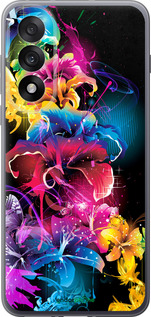 Силиконовый чехол Абстрактные цветы для OnePlus Nord 5 5G - 511u-4133 изображение 