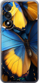 Силиконовый чехол Желто-голубые бабочки для OnePlus Nord 5 5G - 6046u-4133 изображение 