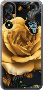 Силіконовий чехол Black snake and golden rose для OnePlus Nord 5 5G - 6068u-4133 изображение 