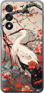 Силиконовый чехол Аист в цвету сакуры для OnePlus Nord 5 5G - 6109u-4133 изображение 