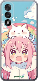 Силиконовый чехол Девочка аниме радуга для OnePlus Nord 5 5G - 6304u-4133 изображение 