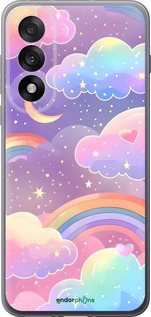 Силиконовый чехол Облака и радуга для OnePlus Nord 5 5G - 6312u-4133 изображение 