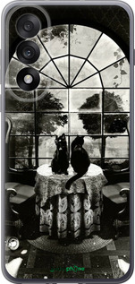 Силиконовый чехол Череп и коты для OnePlus Nord 5 5G - 6432u-4133 изображение 