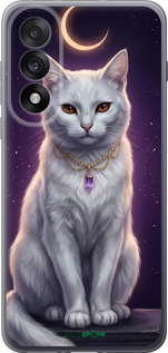 Силиконовый чехол Mystic White Cat Gothic Dark Purple Gold для OnePlus Nord 5 5G - 6805u-4133 изображение 