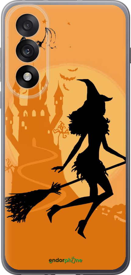 Силиконовый чехол Ведьма на метле для OnePlus Nord 5 5G - 1184u-4133 изображение 