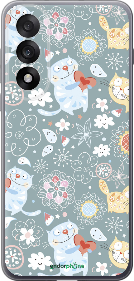 Силиконовый чехол Котята v3 для OnePlus Nord 5 5G - 1223u-4133 изображение 