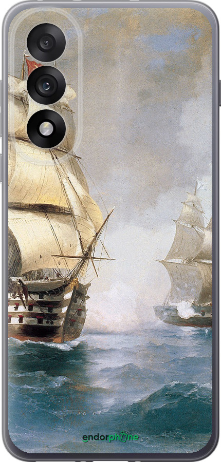 Силиконовый чехол Айвазовский. Корабли для OnePlus Nord 5 5G - 160u-4133 изображение 
