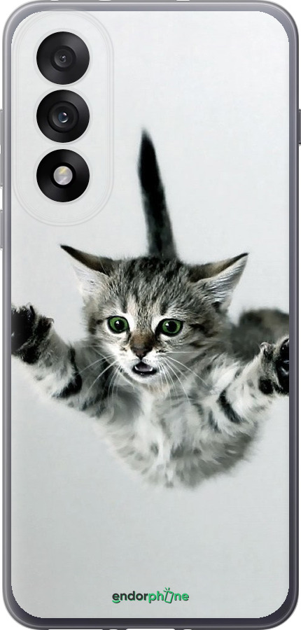 Силиконовый чехол Летящий котёнок для OnePlus Nord 5 5G - 2322u-4133 изображение 