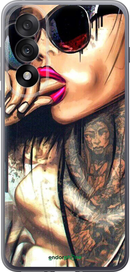 Силиконовый чехол Девушка в тату для OnePlus Nord 5 5G - 4001u-4133 изображение 