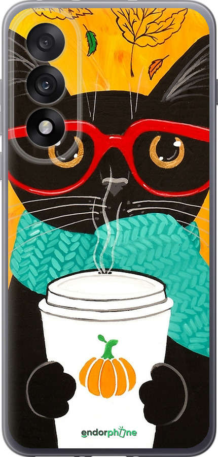 Силиконовый чехол Осенний кот для OnePlus Nord 5 5G - 4026u-4133 изображение 