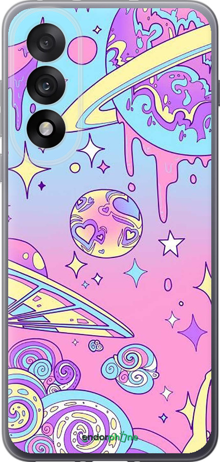 Силиконовый чехол Розовая галактика для OnePlus Nord 5 5G - 4146u-4133 изображение 