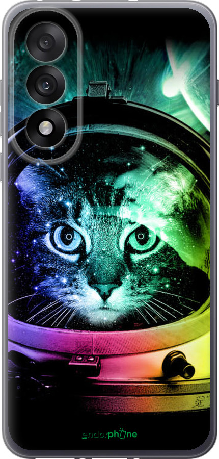 Силиконовый чехол Кот-астронавт для OnePlus Nord 5 5G - 4154u-4133 изображение 