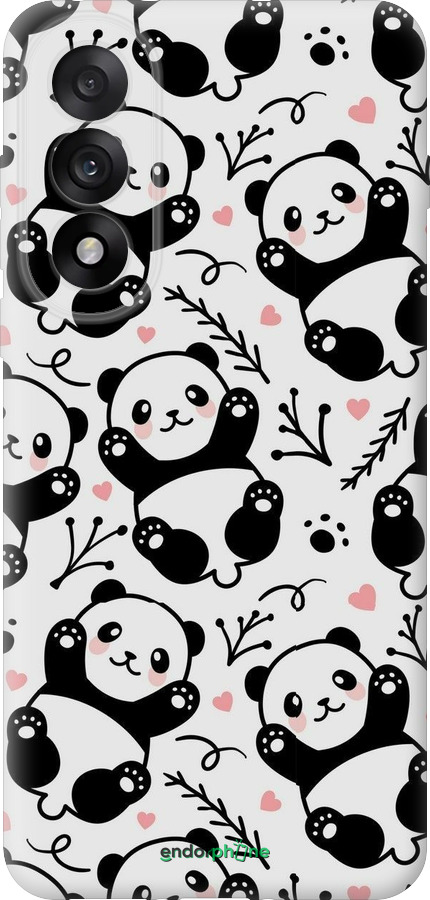 Силиконовый чехол Панды для OnePlus Nord 5 5G - 4318u-4133 изображение 