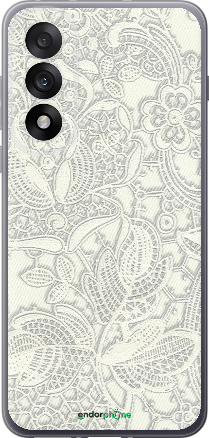 Силиконовый чехол Белое кружево для OnePlus Nord 5 5G - 4383u-4133 изображение 