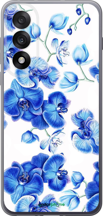 Силиконовый чехол Голубые орхидеи для OnePlus Nord 5 5G - 4406u-4133 изображение 