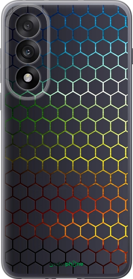 Силиконовый чехол Переливающиеся соты для OnePlus Nord 5 5G - 498u-4133 изображение 