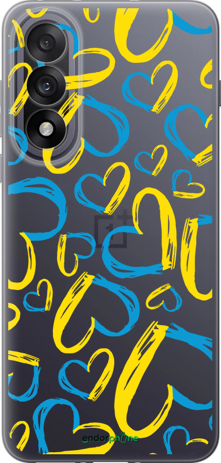 Силиконовый чехол Сердца UA для OnePlus Nord 5 5G - 5292u-4133 изображение 