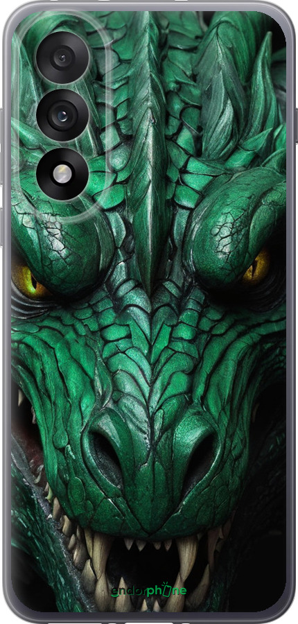 Силиконовый чехол Зелёный дракон v2 для OnePlus Nord 5 5G - 5817u-4133 изображение 