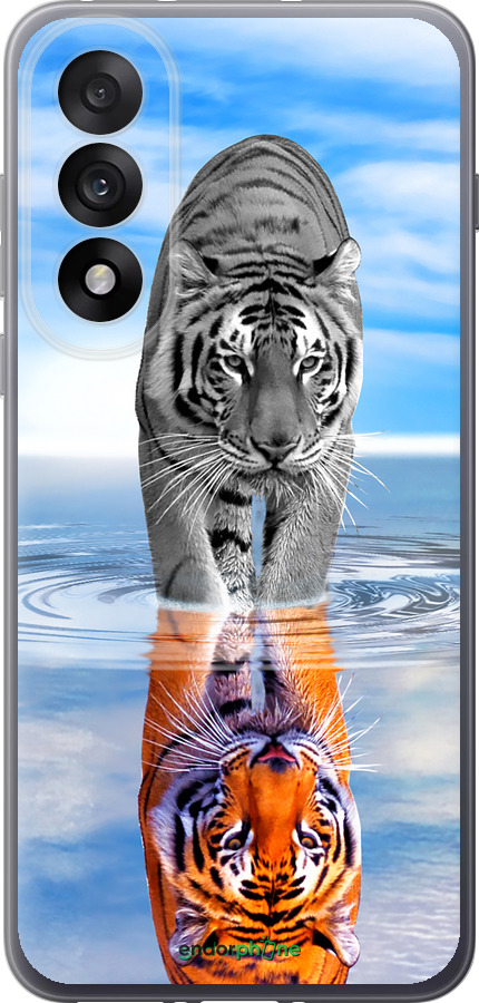 Силиконовый чехол Тигр для OnePlus Nord 5 5G - 6016u-4133 изображение 