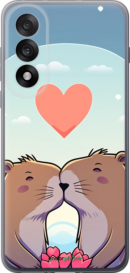 Силиконовый чехол Капибара любовь для OnePlus Nord 5 5G - 6027u-4133 изображение 