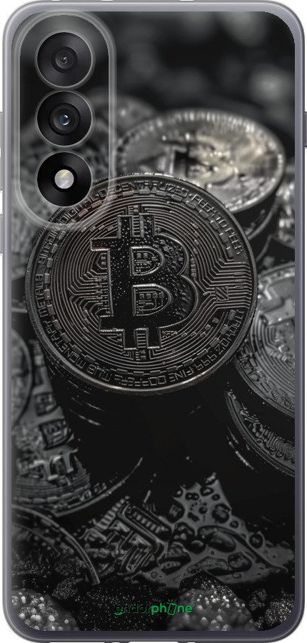 Силиконовый чехол Black Bitcoin для OnePlus Nord 5 5G - 6090u-4133 изображение 