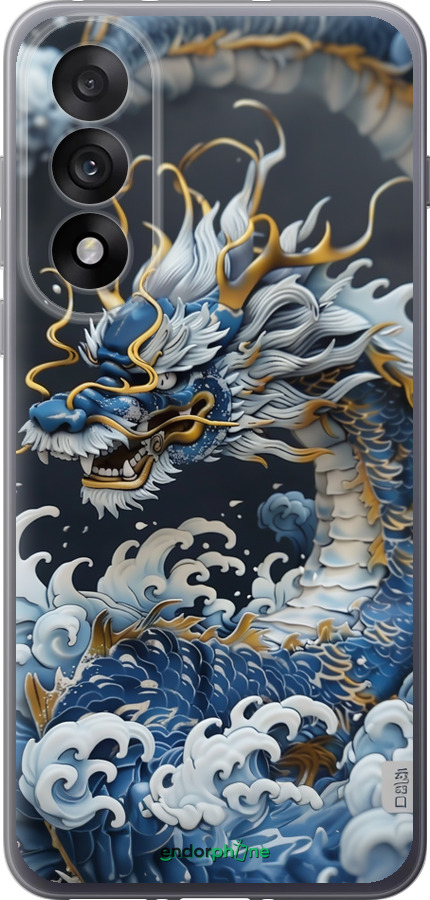 Силиконовый чехол Водяной дракон для OnePlus Nord 5 5G - 6113u-4133 изображение 