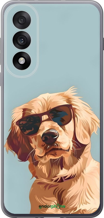 Силиконовый чехол Пес в очках для OnePlus Nord 5 5G - 6381u-4133 изображение 