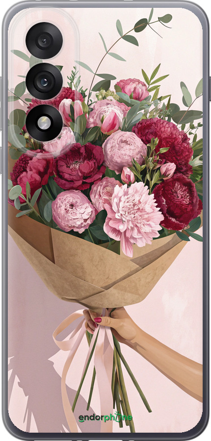 Силиконовый чехол Пионы 1 для OnePlus Nord 5 5G - 6705u-4133 изображение 