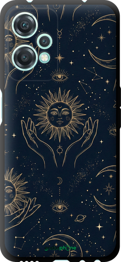 TPU чехол Celestial Harmony: Sun & Moon Gold Mystic Pattern для OnePlus Nord CE 2 Lite - 6778b-2684 изображение 