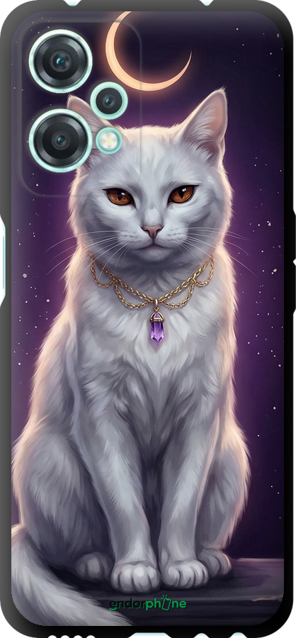 TPU чехол Mystic White Cat Gothic Dark Purple Gold для OnePlus Nord CE 2 Lite - 6805b-2684 изображение 