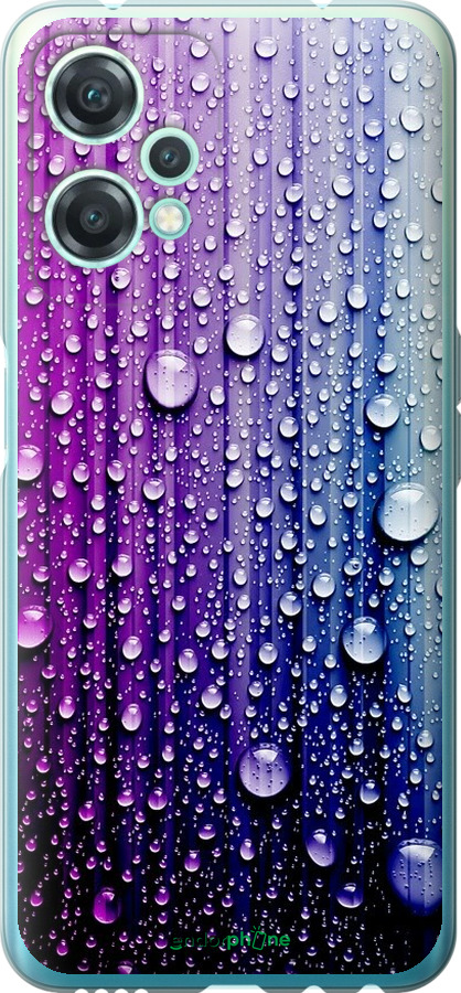 

Силіконовий чохол "Краплини води" для OnePlus Nord CE 2 Lite, Синій