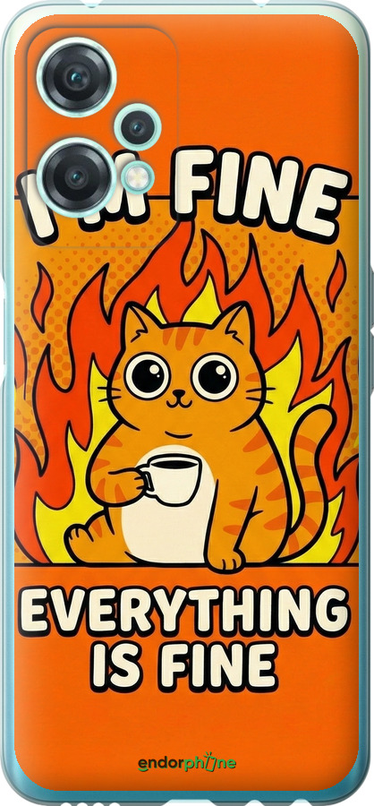 Силиконовый чехол Funny Cat для OnePlus Nord CE 2 Lite - 6786u-2684 изображение 